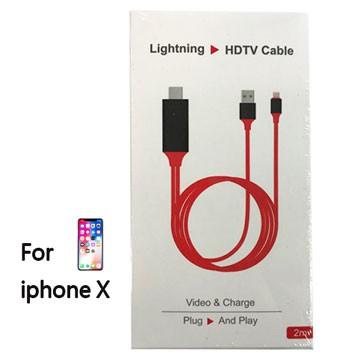 Lightning to HDMI,iPhone to HDMI Cable 6.5ft 1080P Digital AV